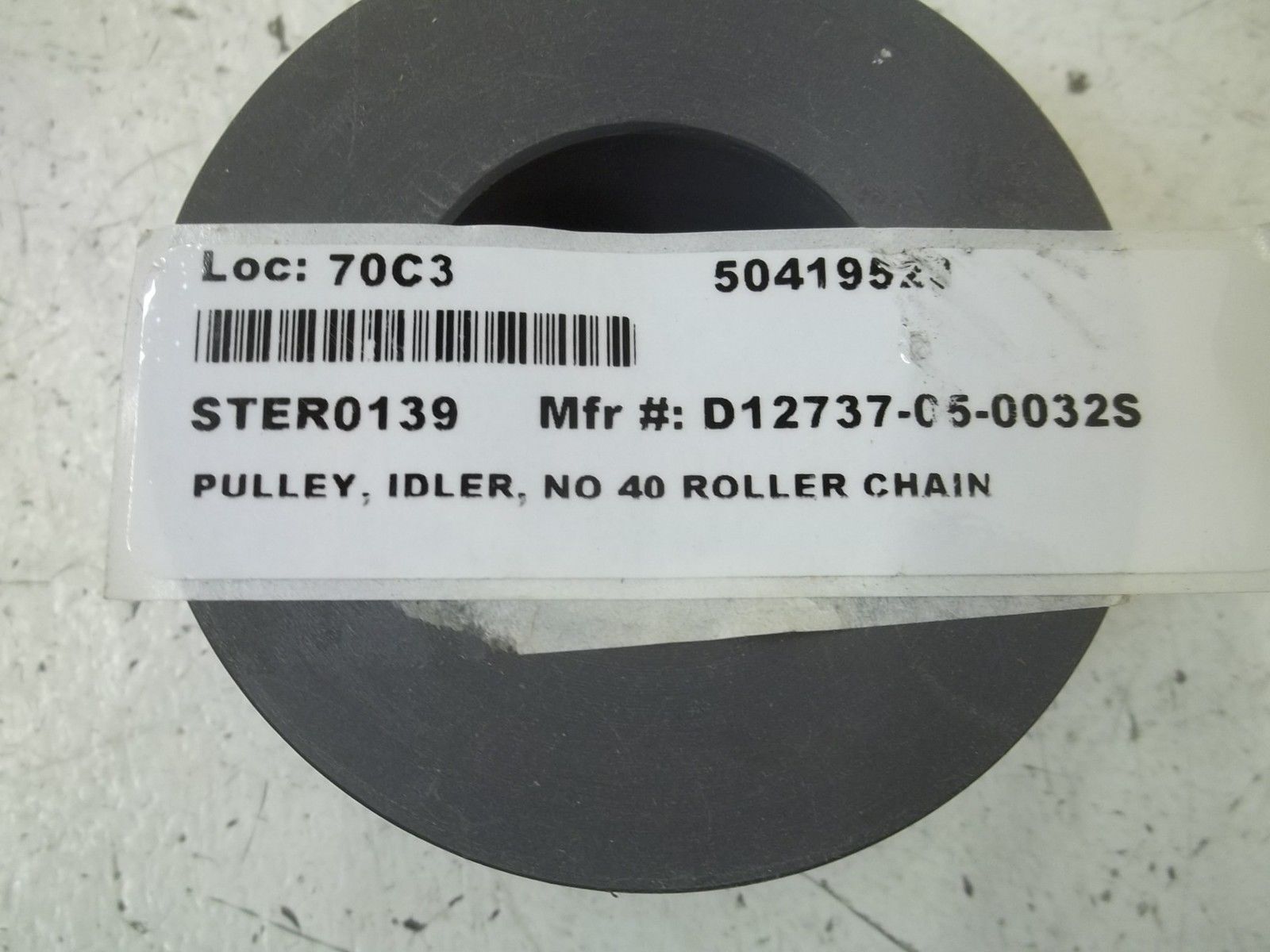 D12737-05-0032S PULLEY, IDLER, NO 40 ROLLER CHAIN NSNP