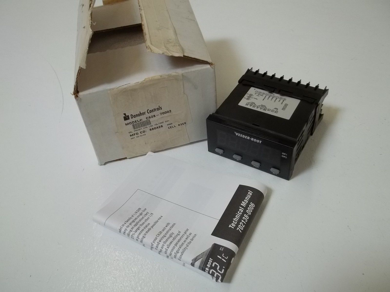 DAHANER CONTROLS C628-70002 SGL PRESET CTR LOW VOLTAGE 24V NSMP