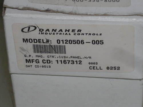 DANAHER 0120506-005 NSNP