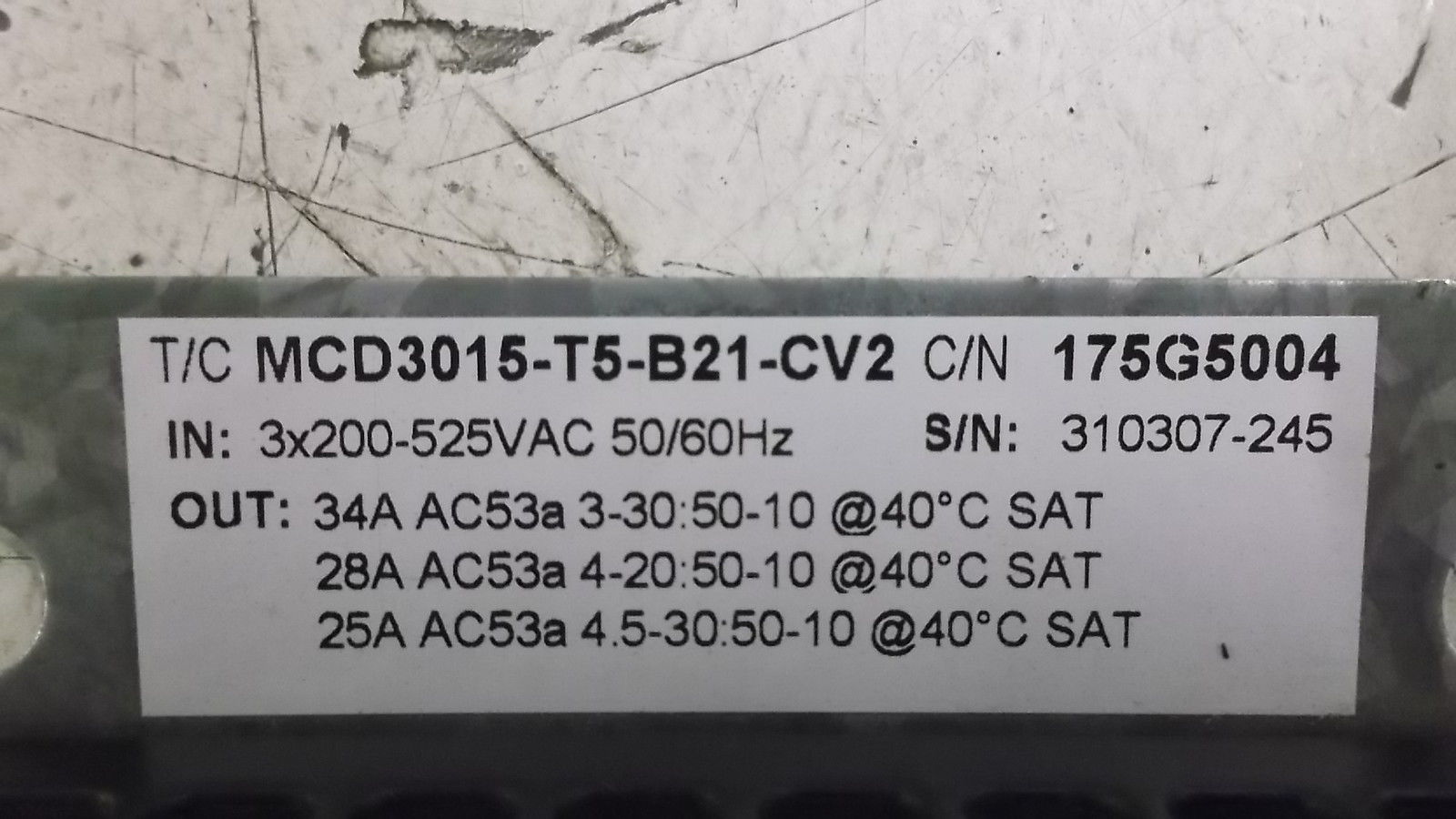 DANFOSS MCD3015-T5-B21-CV2 UNMP