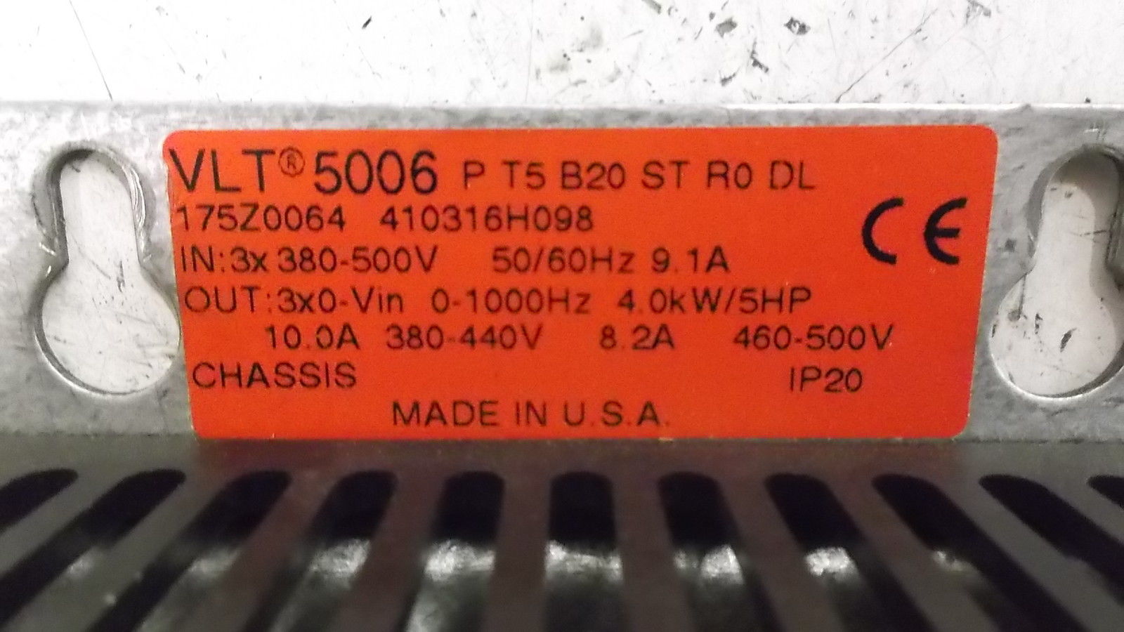 DANFOSS VLT5006PT5B20STR0DL UNMP