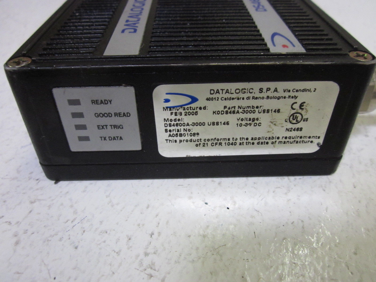 DATALOGIC K0DS46A-3000 LASER LIGHT (AS PICTURED) UNMP