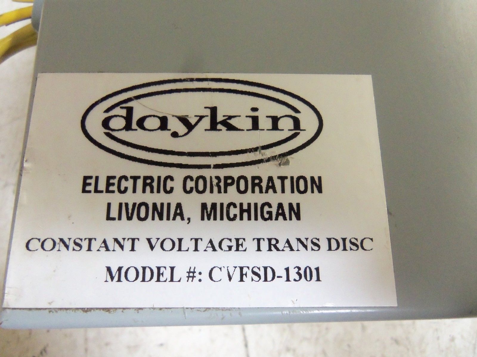 DAYKIN CVFSD-1301 TRANSFORMER UNMP