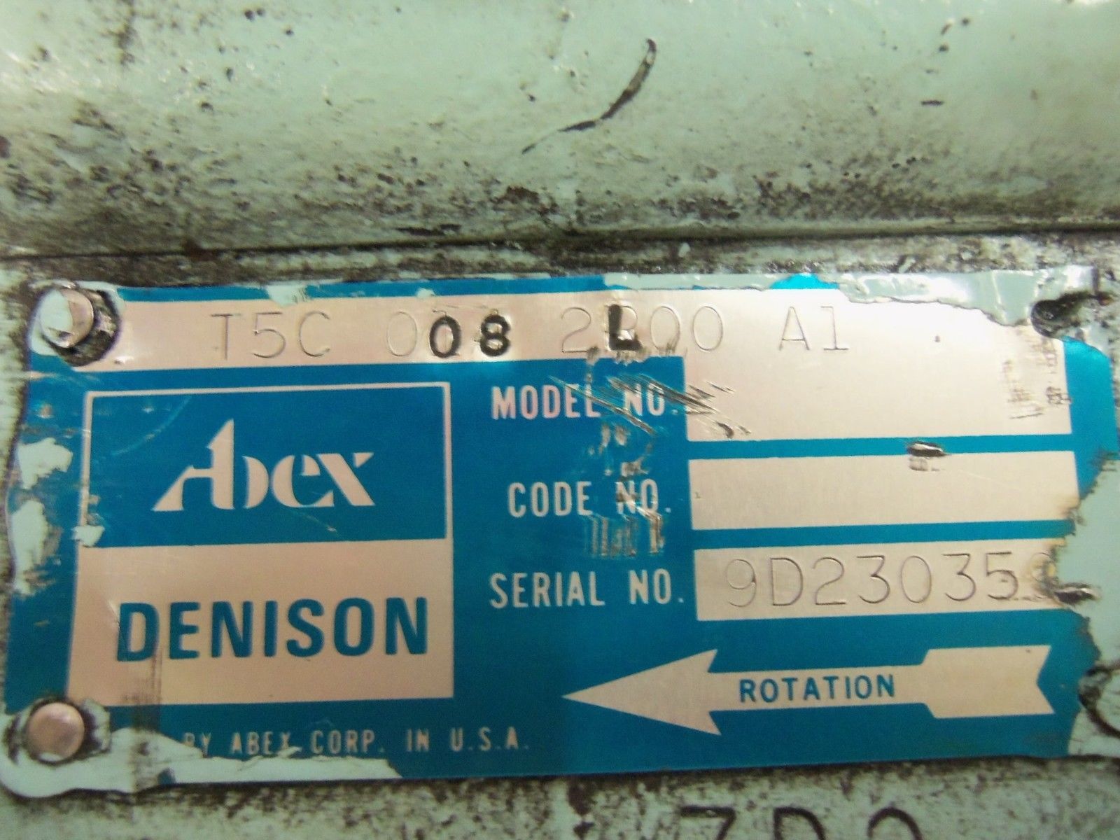 DENISON T5C-008-2L00-A1 MOTOR UNMP