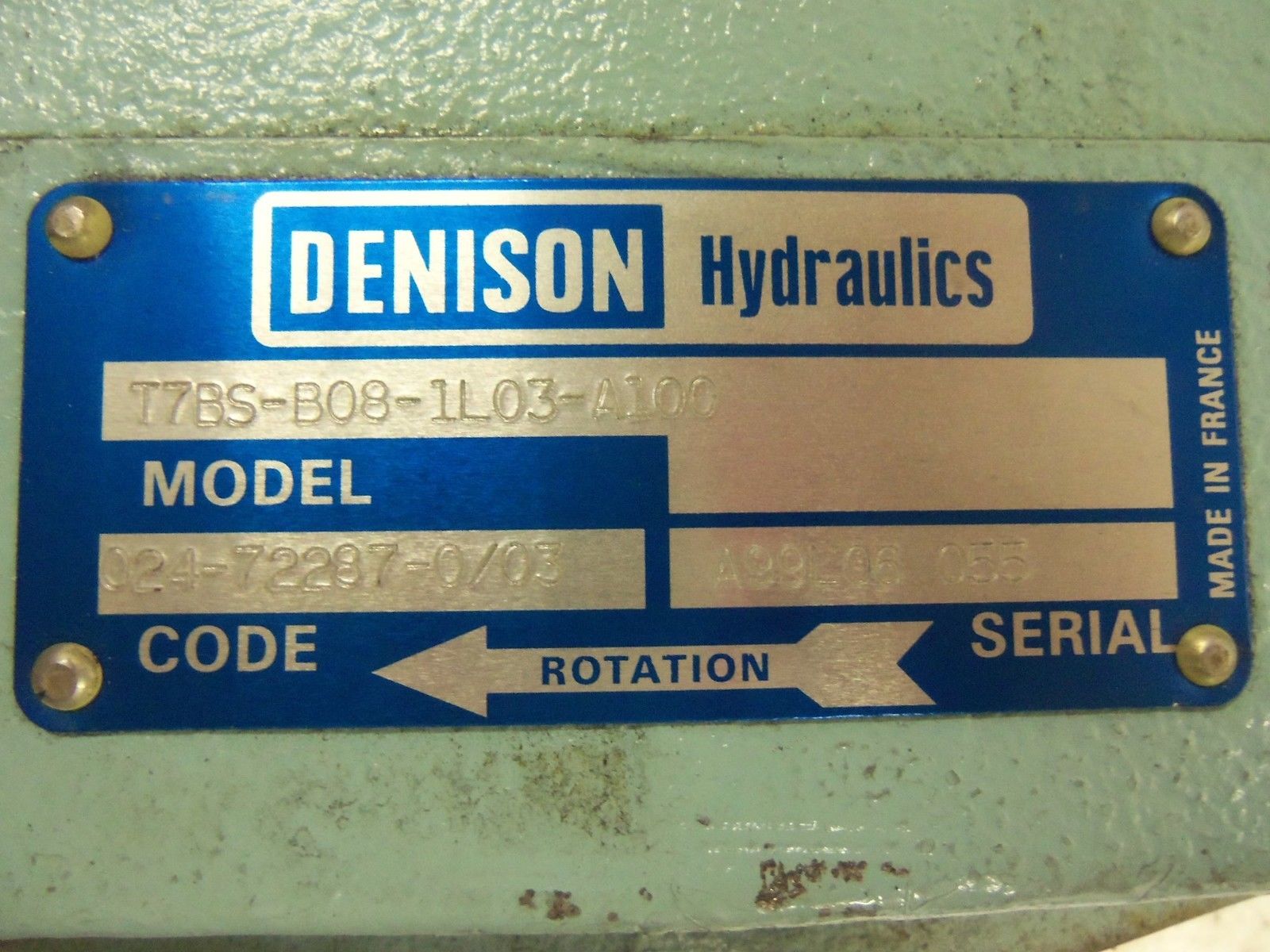 DENISON T7BS-B08-1L03-A100 MOTOR UNMP