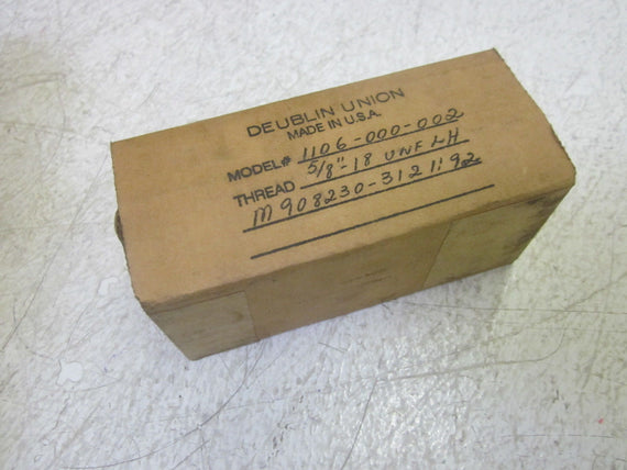 DEUBLIN 1106-000-002 ROTARY UNION *NEW IN BOX*