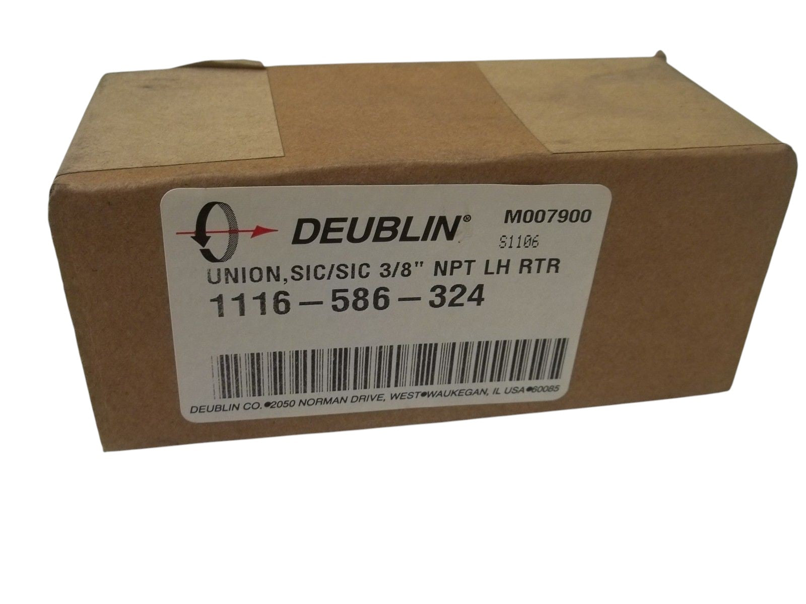 DEUBLIN 1116-586-324 UNION, SIC/SIC 3/8" NPT LH RTR NSMP