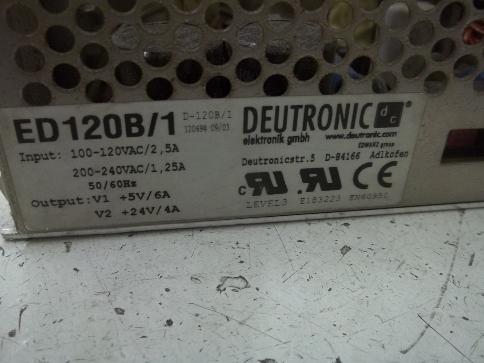 DEUTRONIC ED120B/1 (AS PICTURED) UNMP