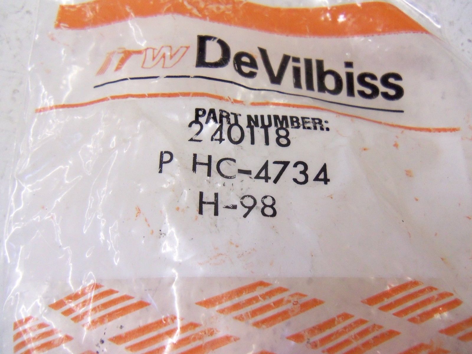 DEVILBISS FITTINGS P-HC-4734 (ORANGE BAG) HOSE CONNECTOR NSMP