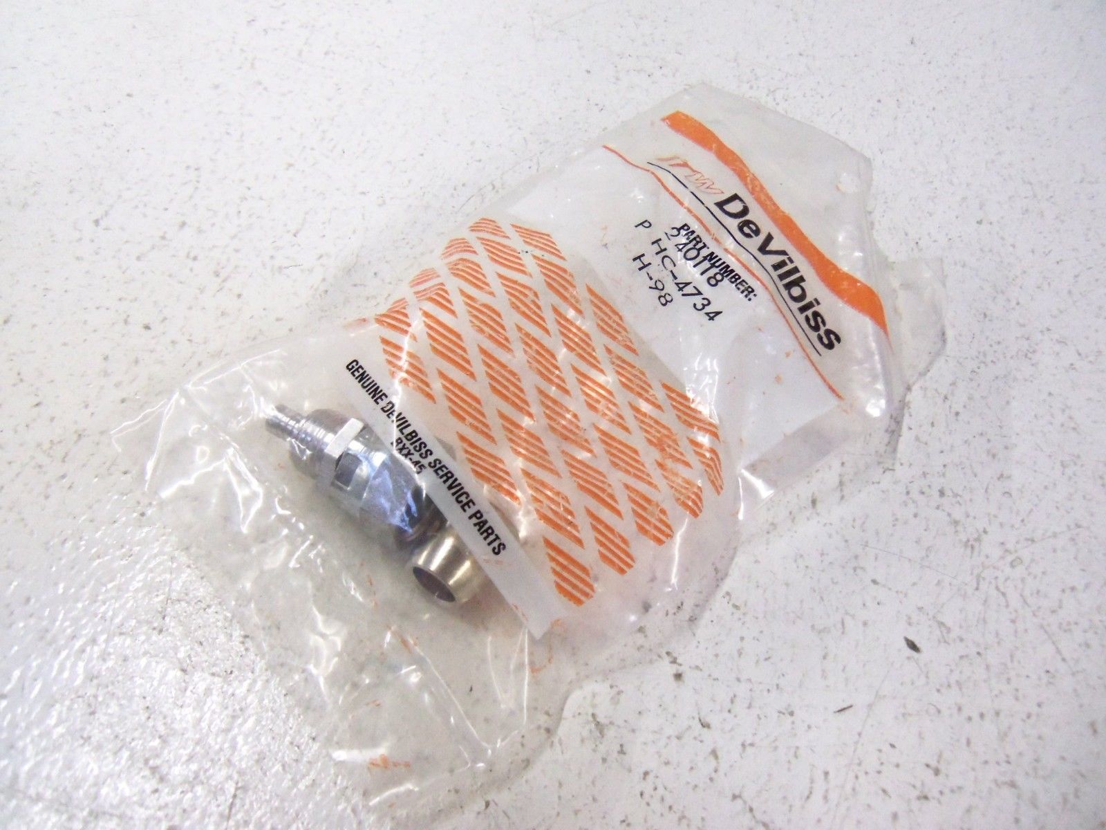 DEVILBISS FITTINGS P-HC-4734 (ORANGE BAG) HOSE CONNECTOR NSMP