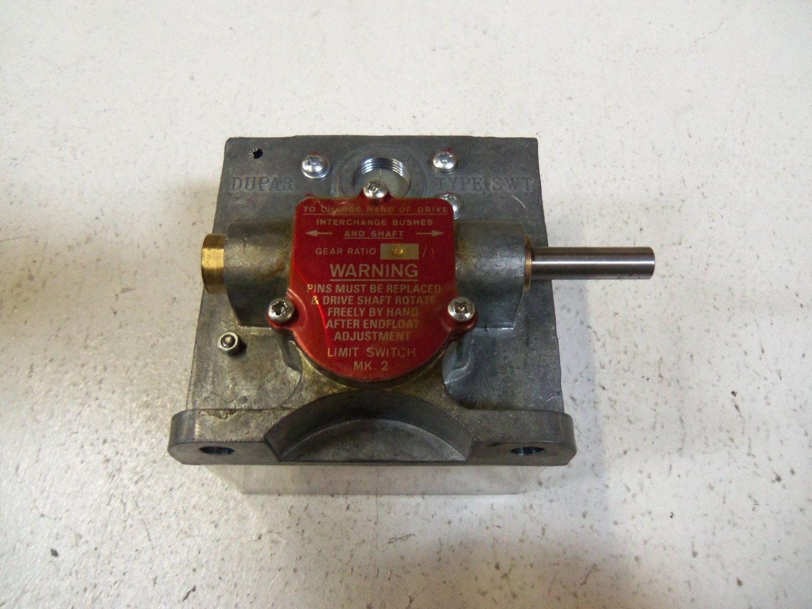 DEWHURST LIMIT SWITCH S.W.T 600V (CLEAR) UNMP
