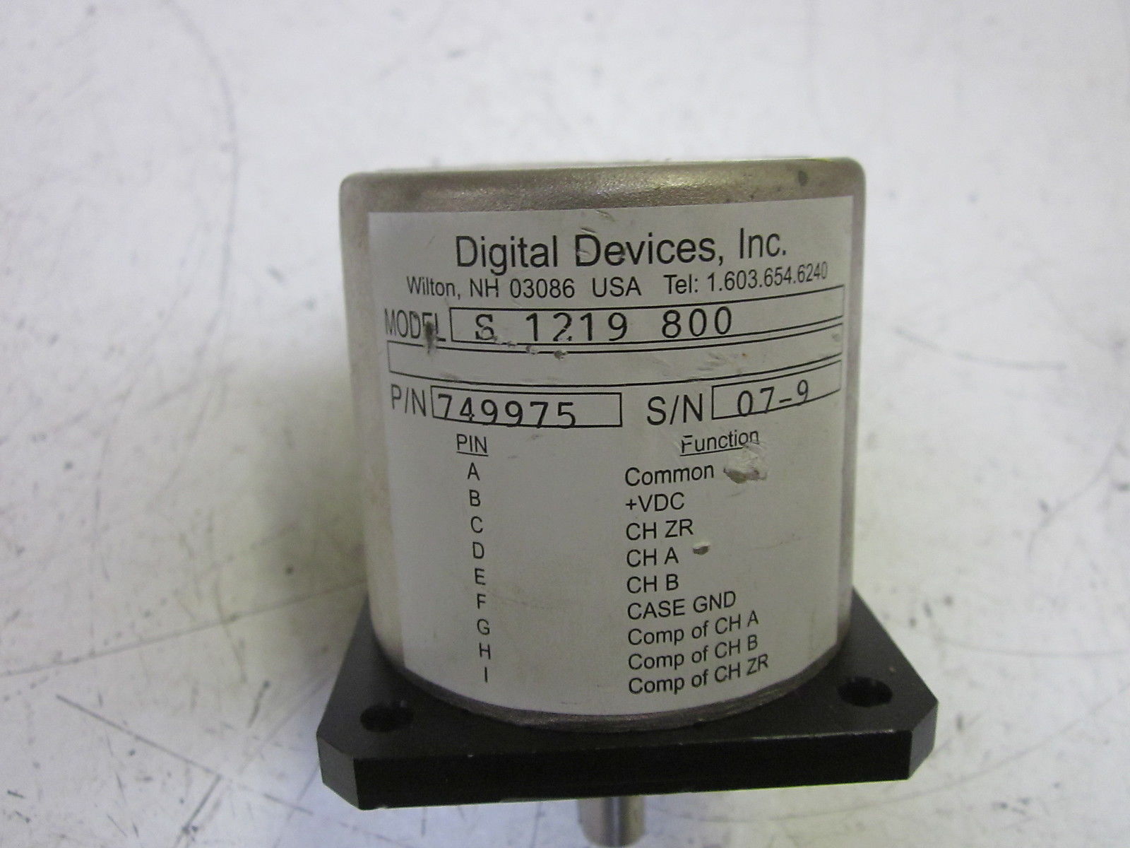 DIGITAL DEVICES INC. 749975 ENCODER UNMP