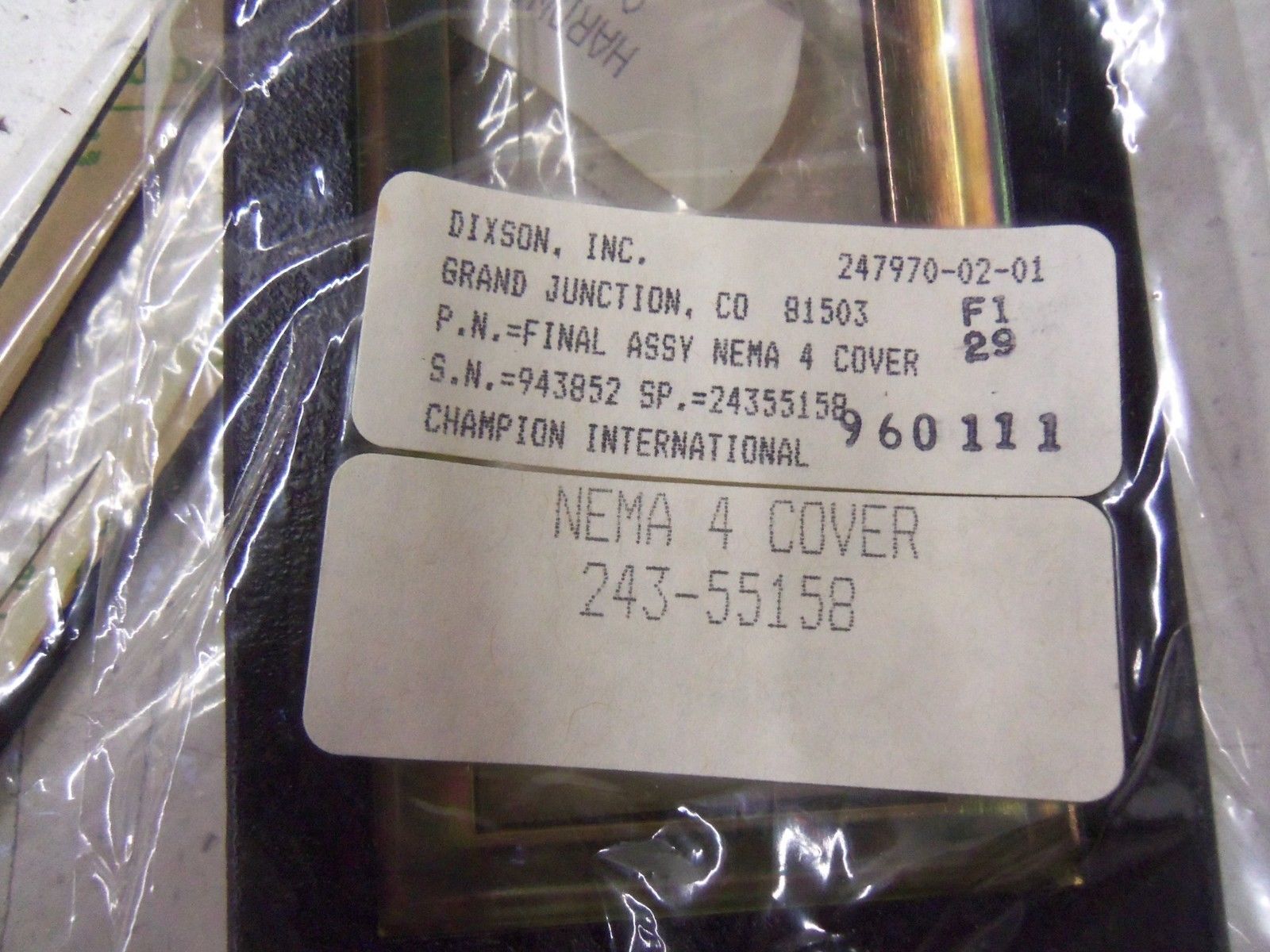 DIXSON, INC. 247970-02-01 *NEW NO BOX*