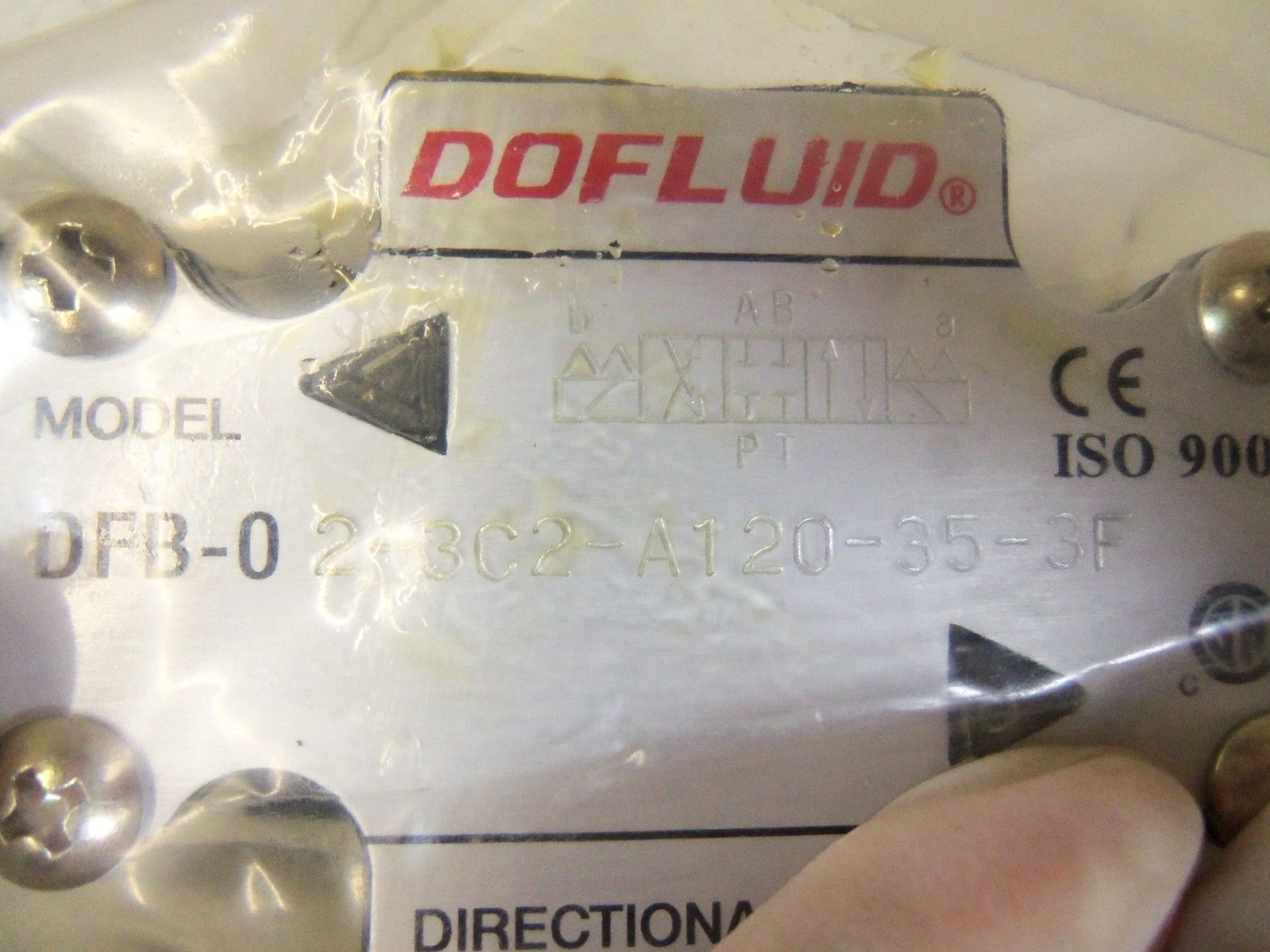 DOFLUID HYDRAULIC VALVE DFB-02-3C2-A120-35-3F (AS PICTURED)  NSMP