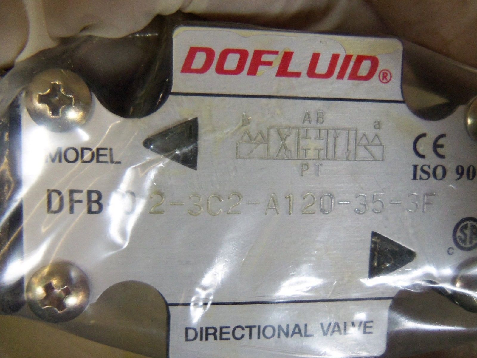 DOFLUID HYDRAULIC VALVE DFB-02-3C2-A120-35-3F (AS PICTURED)  NSMP