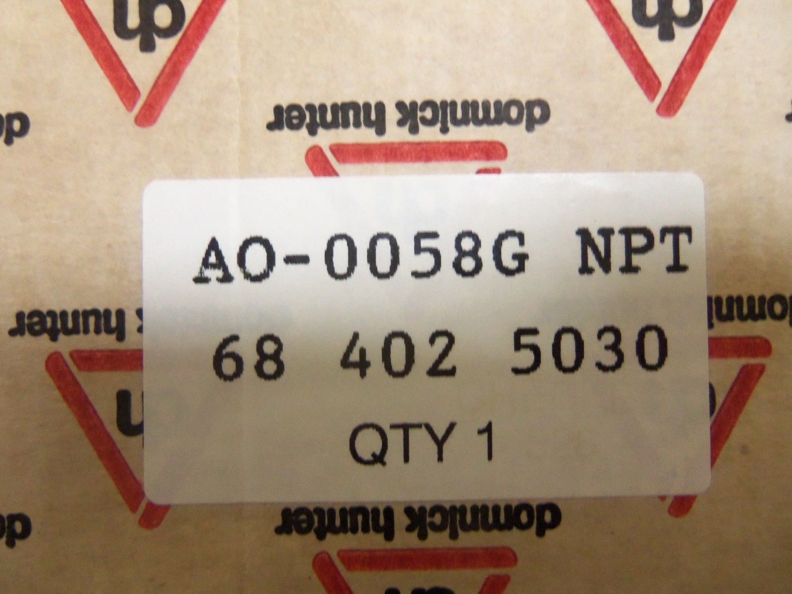 DOMNICK HUNTER AO-0058G PNEUMATIC FILTER 68 402 5030 *NEW IN BOX*