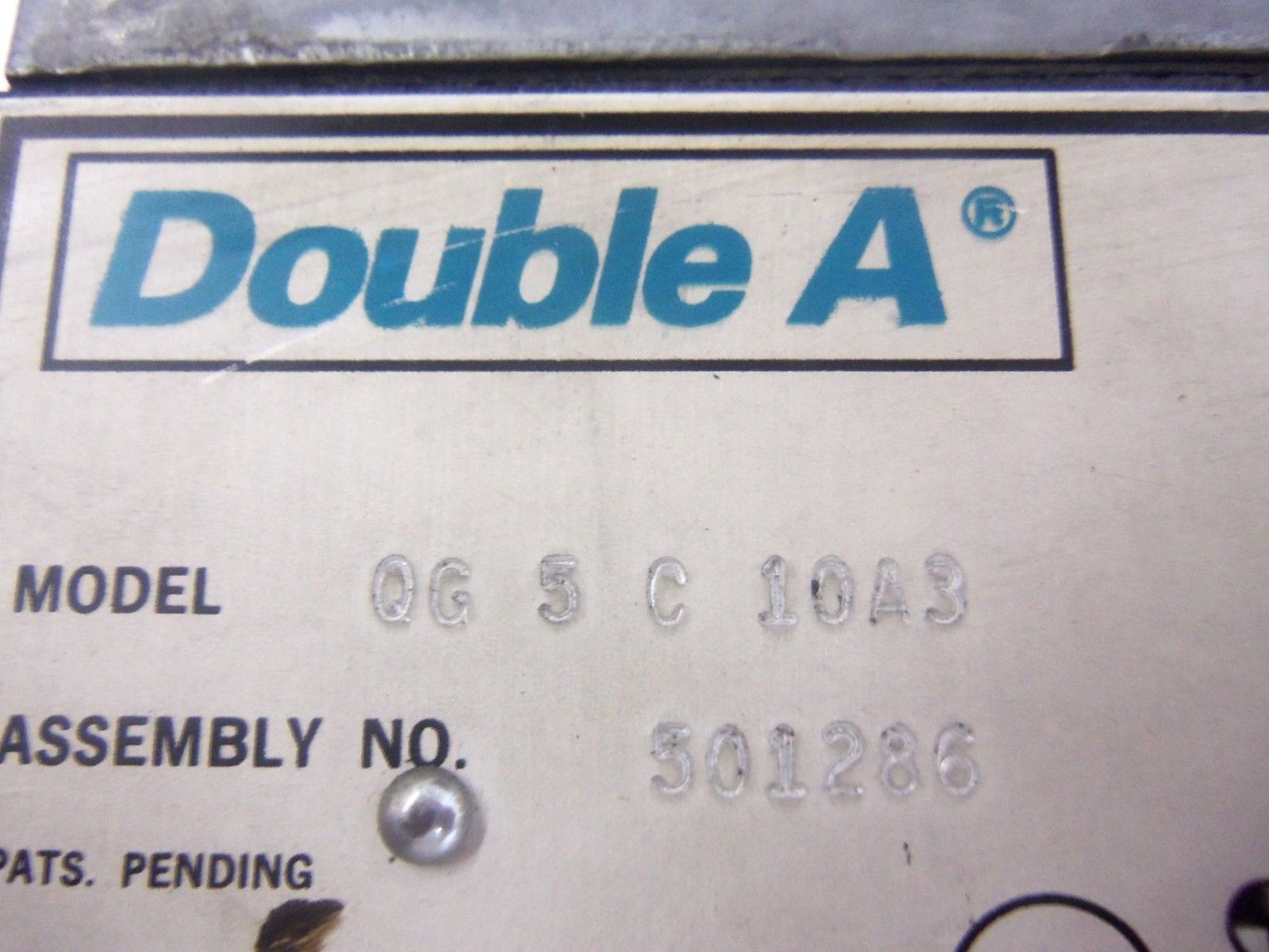 DOUBLE A QG 5 C 10A3 UNMP