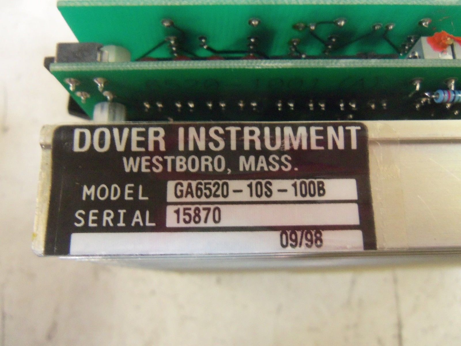 DOVER GA6520-10S-100B SERVO AMPLIFIER UNMP