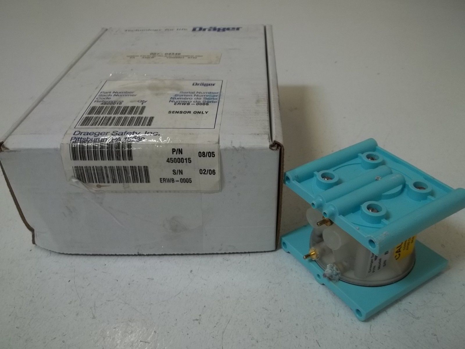 DRAGER SAETY INC. 4500015 SENSOR UNMP