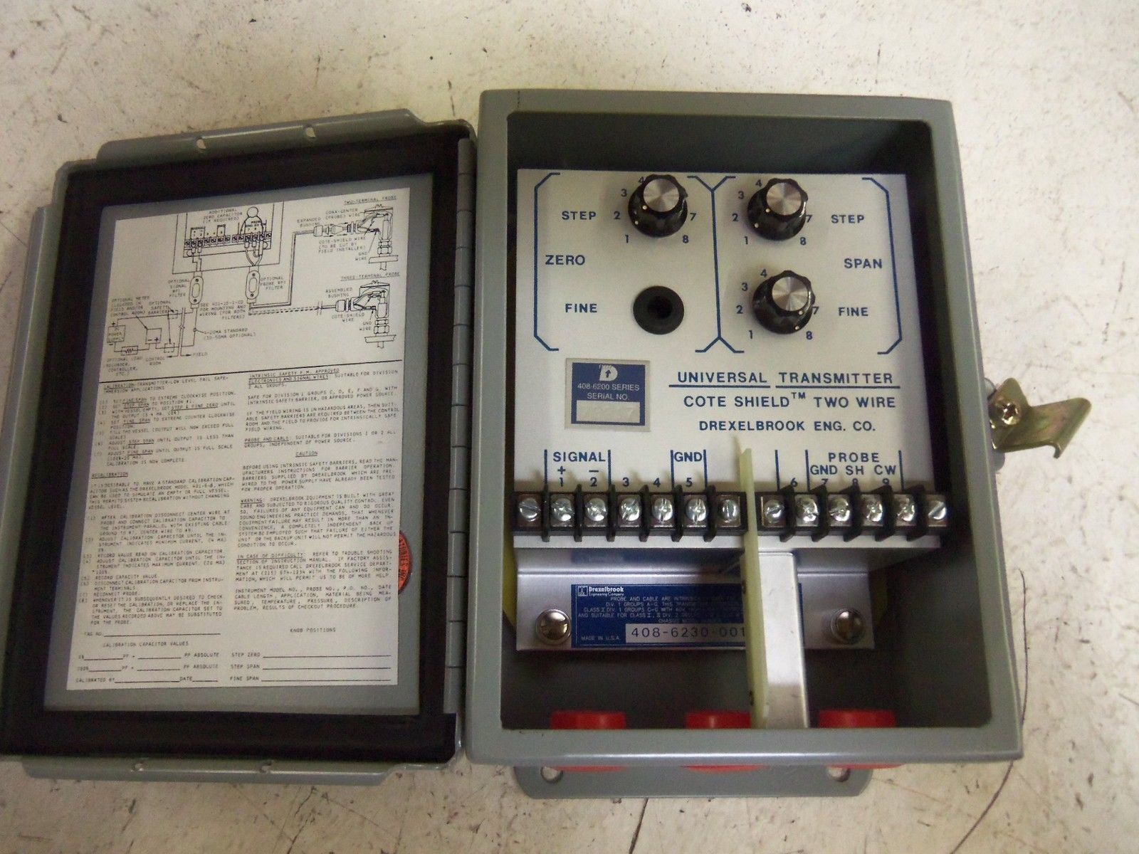 DREXELBROOK 408-6230-00 LEVEL CONTROL TRANSMITTER UNMP