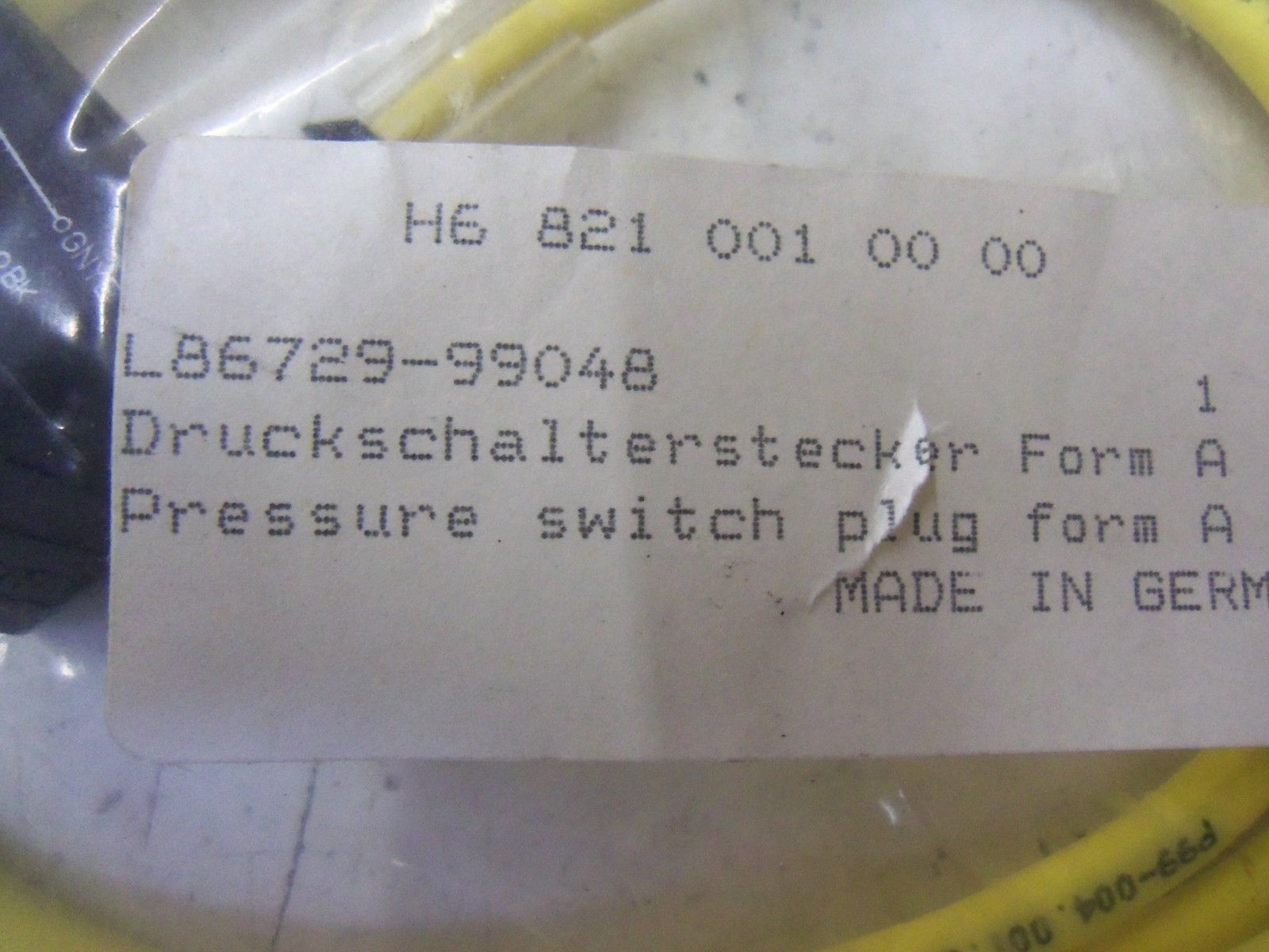 DRUCKSCHALTERSTECKER L86729-99048 *NEW IN BAG*