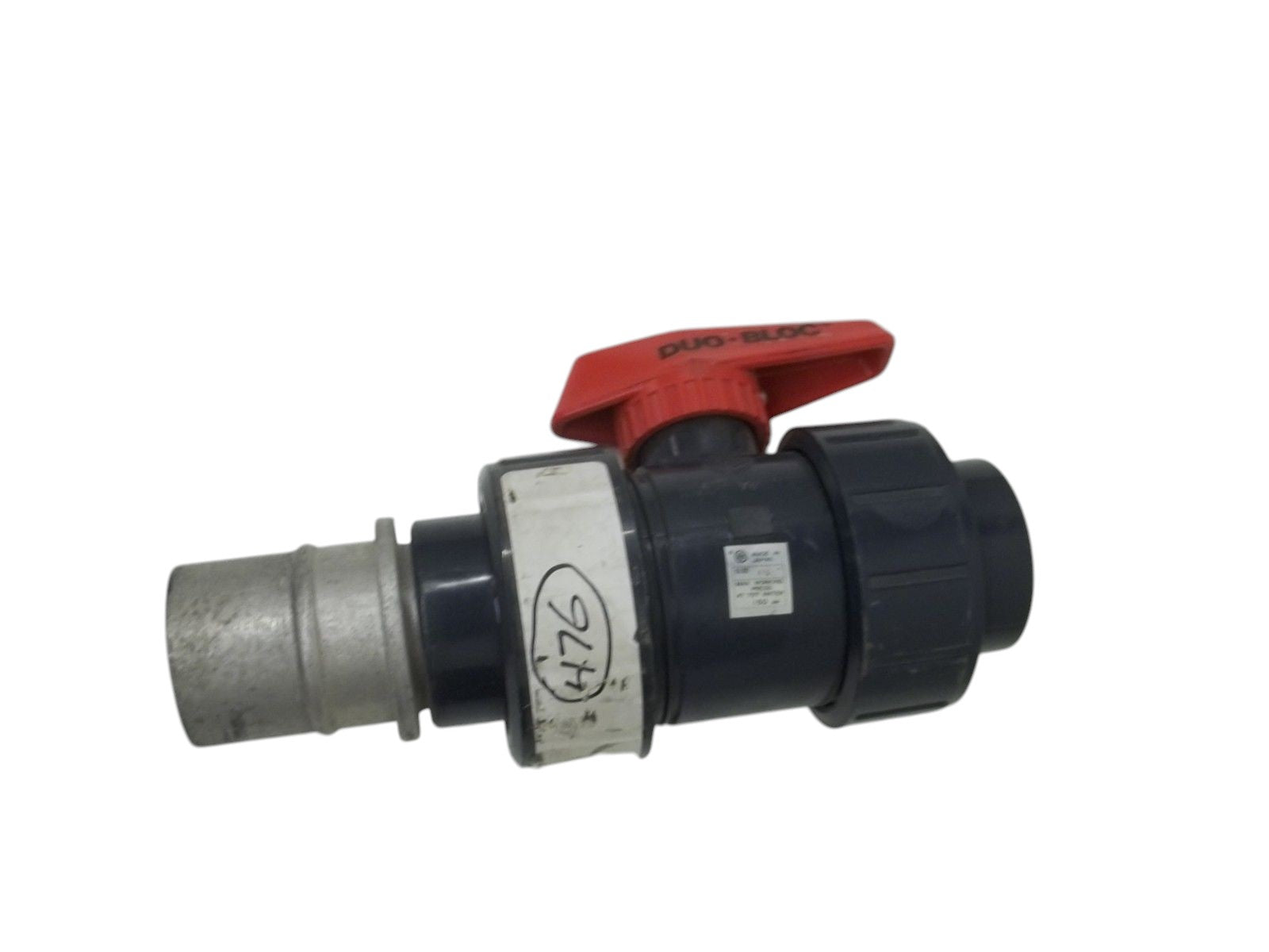 DUO-BLOC 1 1/4 PVC BALL VALVE UNMP