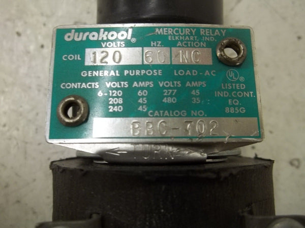 DURAKOOL BBC-702 RELAY 120V  UNMP