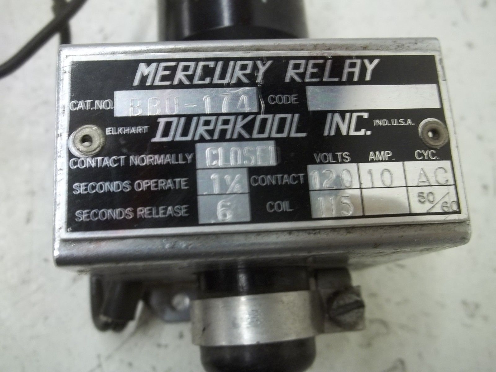 DURAKOOL BBU-174 RELAY  UNMP