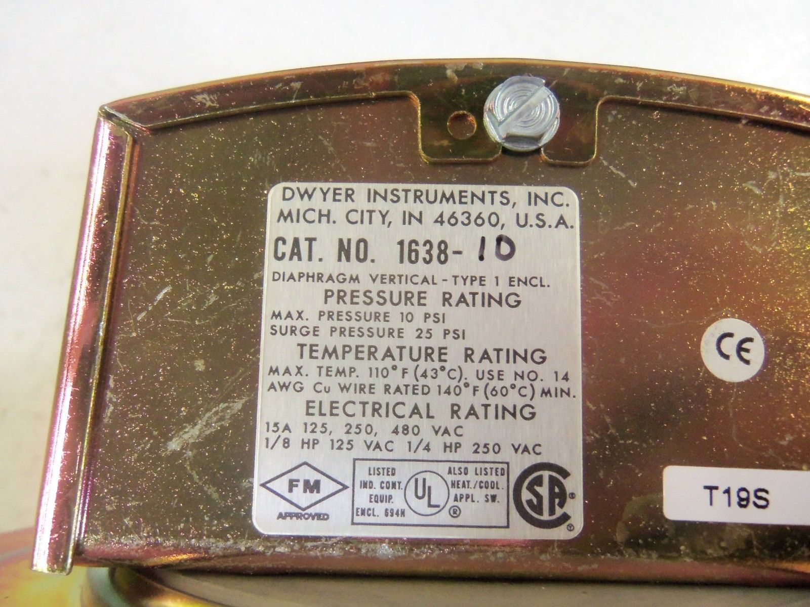 DWYER 1638-10 NSMP