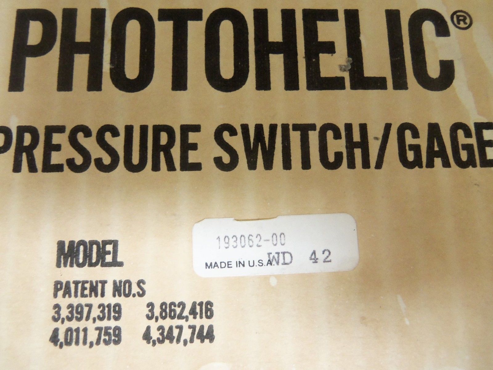 DWYER 193062-00 WATER GAUGE 0-0.50 *NEW IN BOX*