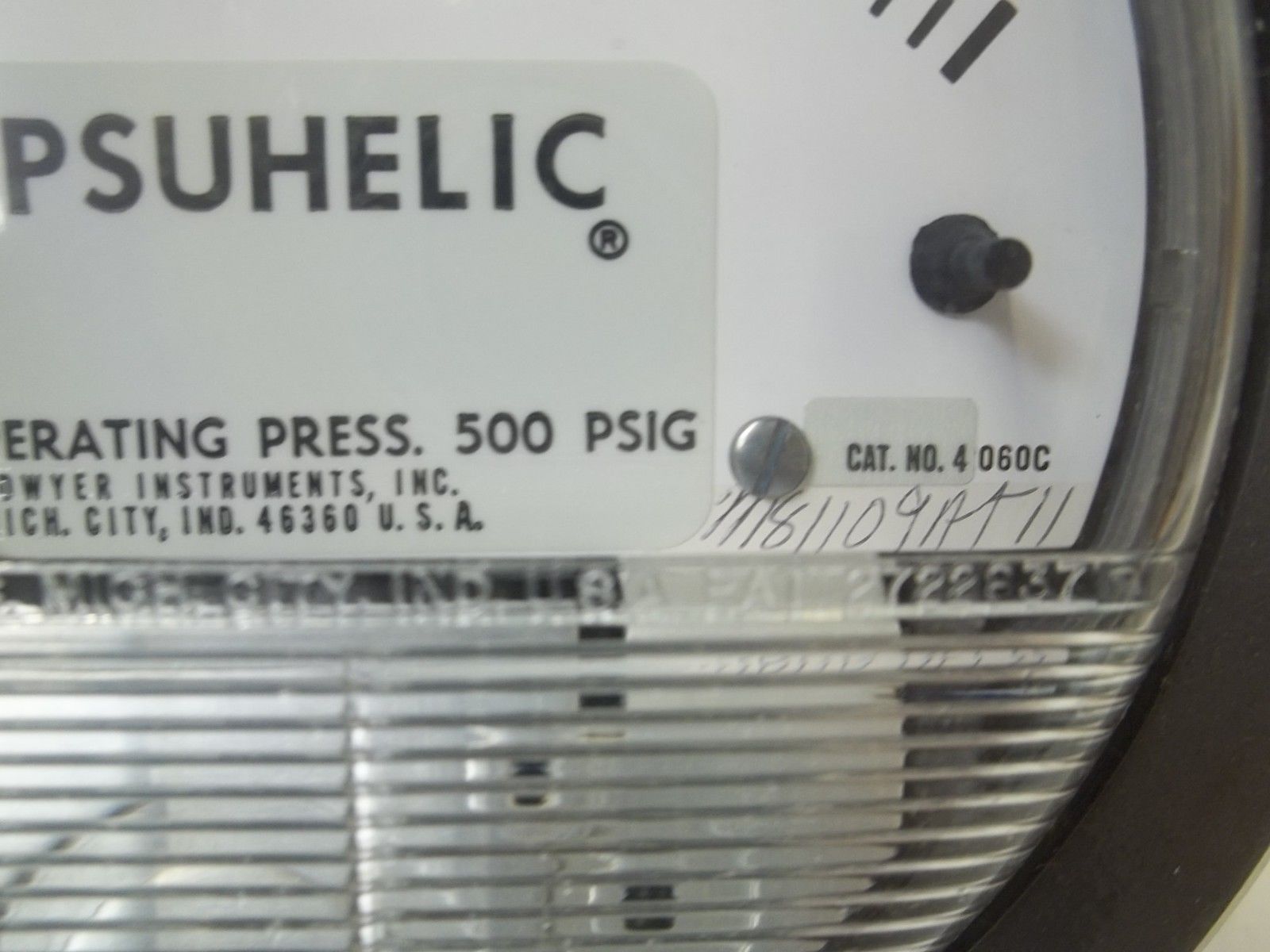 DWYER 4060C CAPSUHELIC PRESSURE GAGE 0-60PSI NSMP