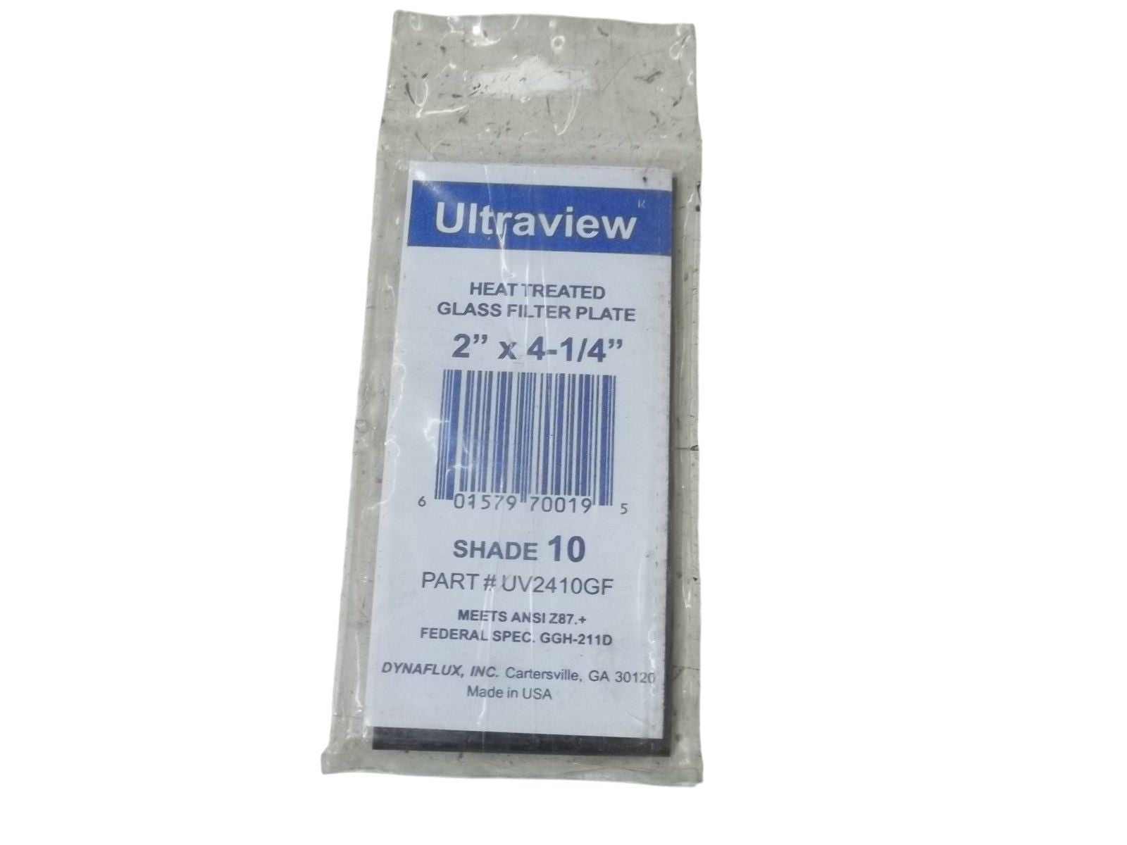 DYNAFLUX UV2410GF HEAT TREATED GLASS FILTER PLATE 2"X4/1/4" NSMP