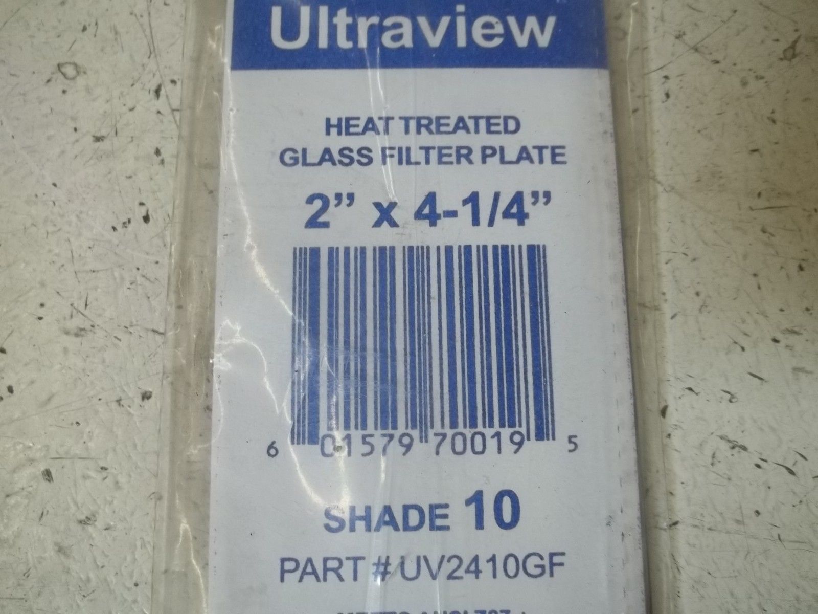 DYNAFLUX UV2410GF HEAT TREATED GLASS FILTER PLATE 2"X4/1/4" NSMP