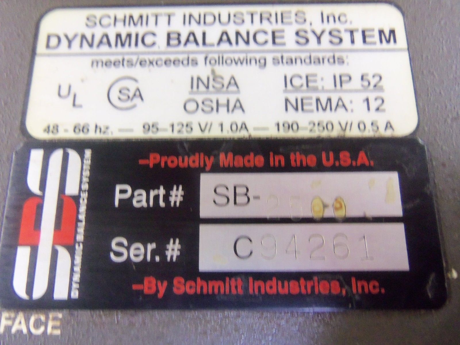 DYNAMIC BALANCE SYSTEM SB-2500 UNMP