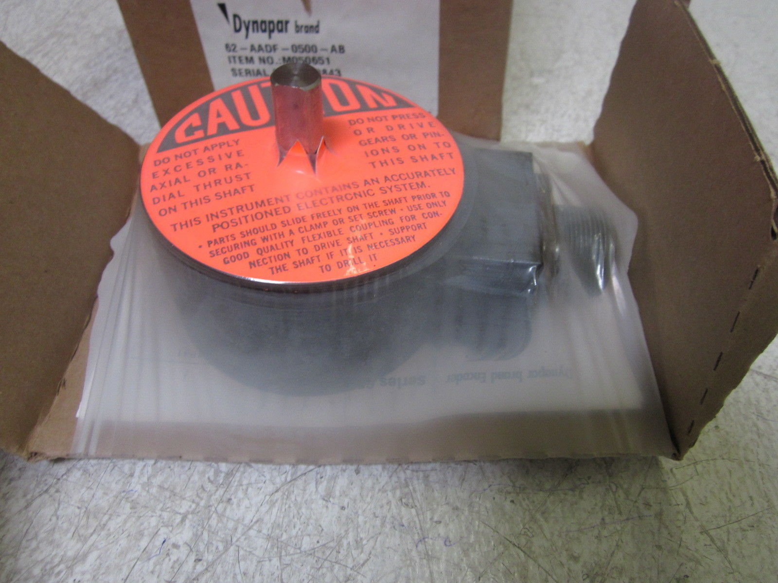 DYNAPAR 62-AADF-0500-AB ENCODER NSMP