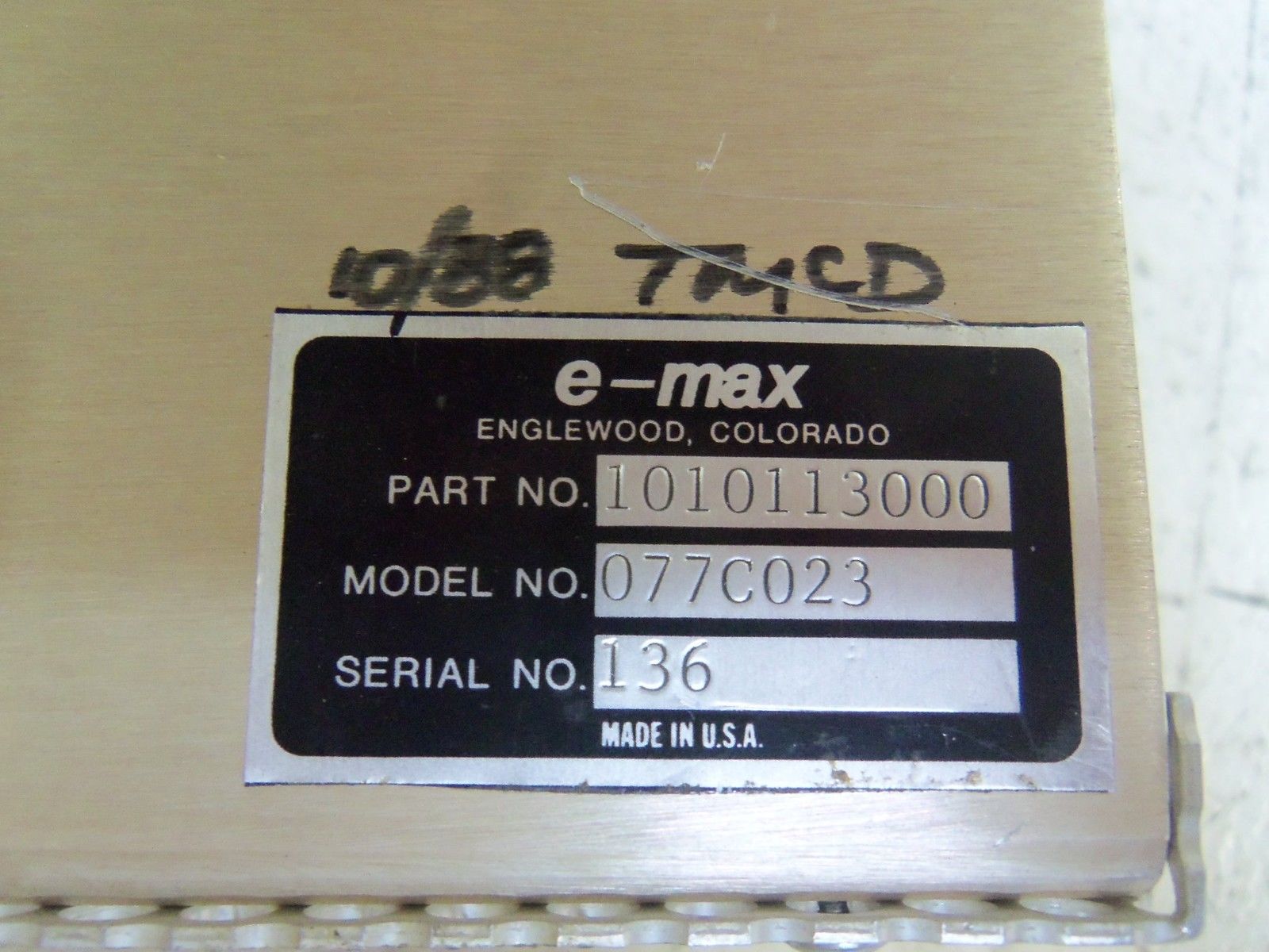 E-MAX 1010113000 POWER SUPPLY UNMP
