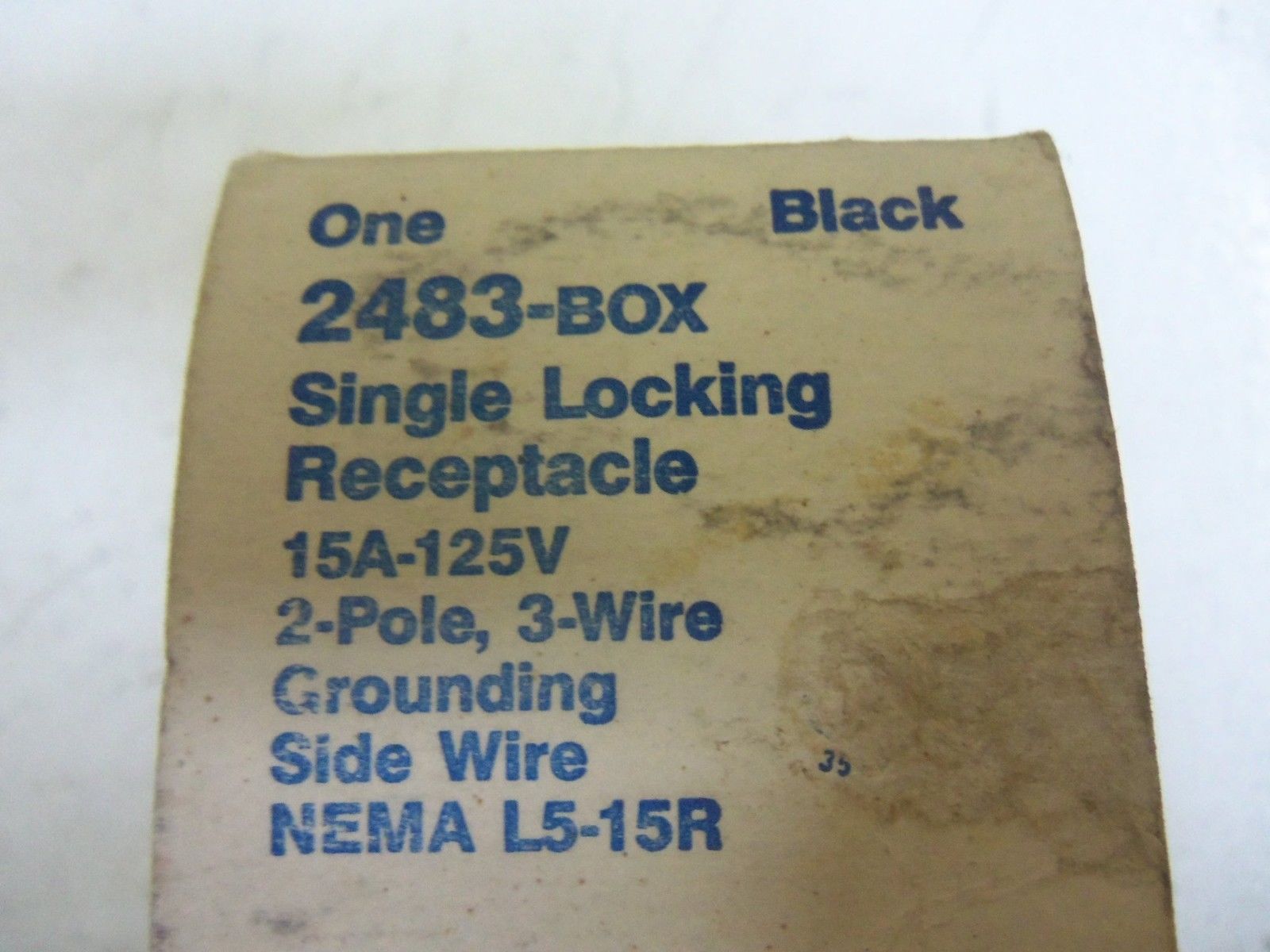 EAGLE SIGNAL 2483 SINGLE LOCKING RECEPTACLE NSMP