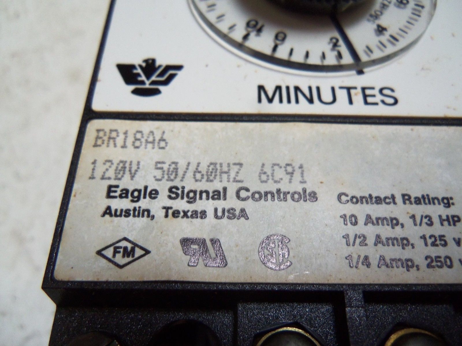 EAGLE SIGNAL BR18A6 TIME DELAY RELAY NSMP
