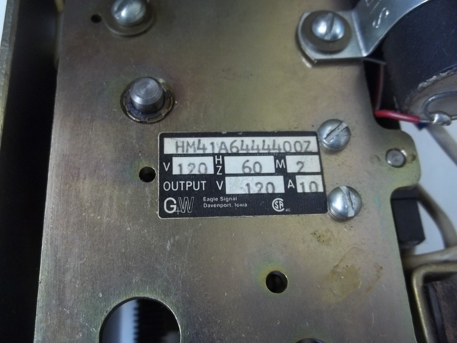 EAGLE SIGNAL CONTROL HM41A6444400Z TIMER UNMP