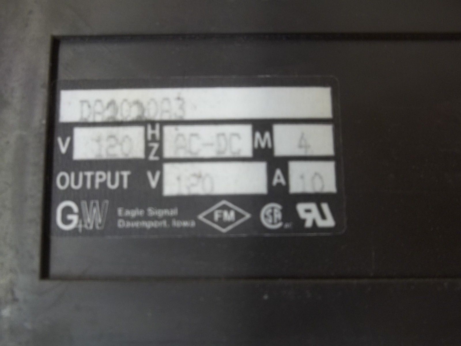 EAGLE SIGNAL DA2020A3 COUNTER UNMP