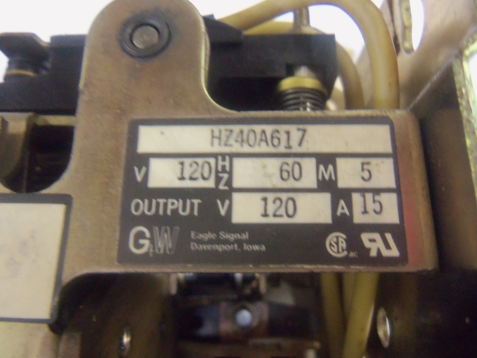 EAGLE SIGNAL HZ40A617 (UNMP) UNMP