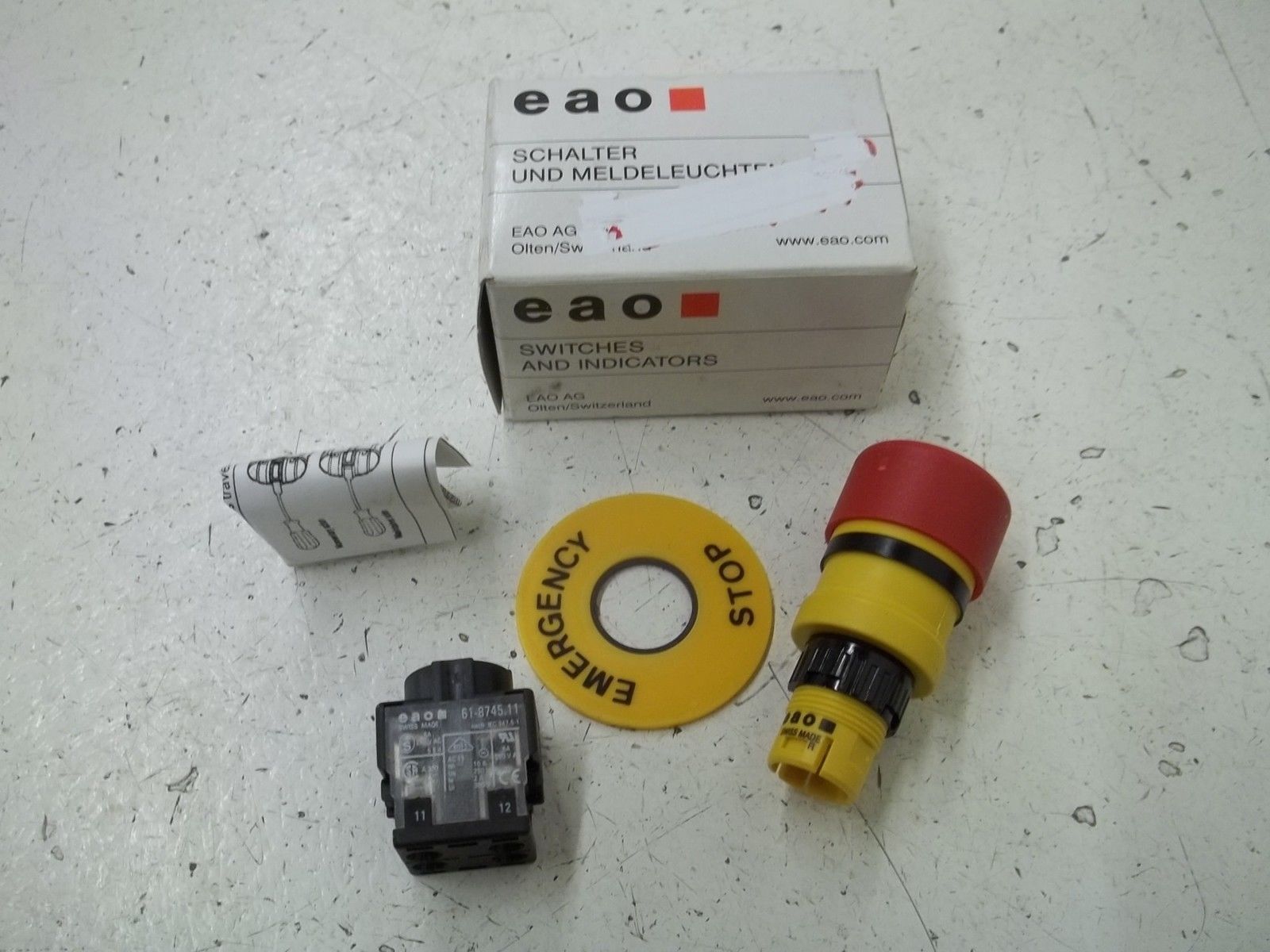 EAO EUS-61-3440.414511LX SWITCH AND INDICATOR NSMP