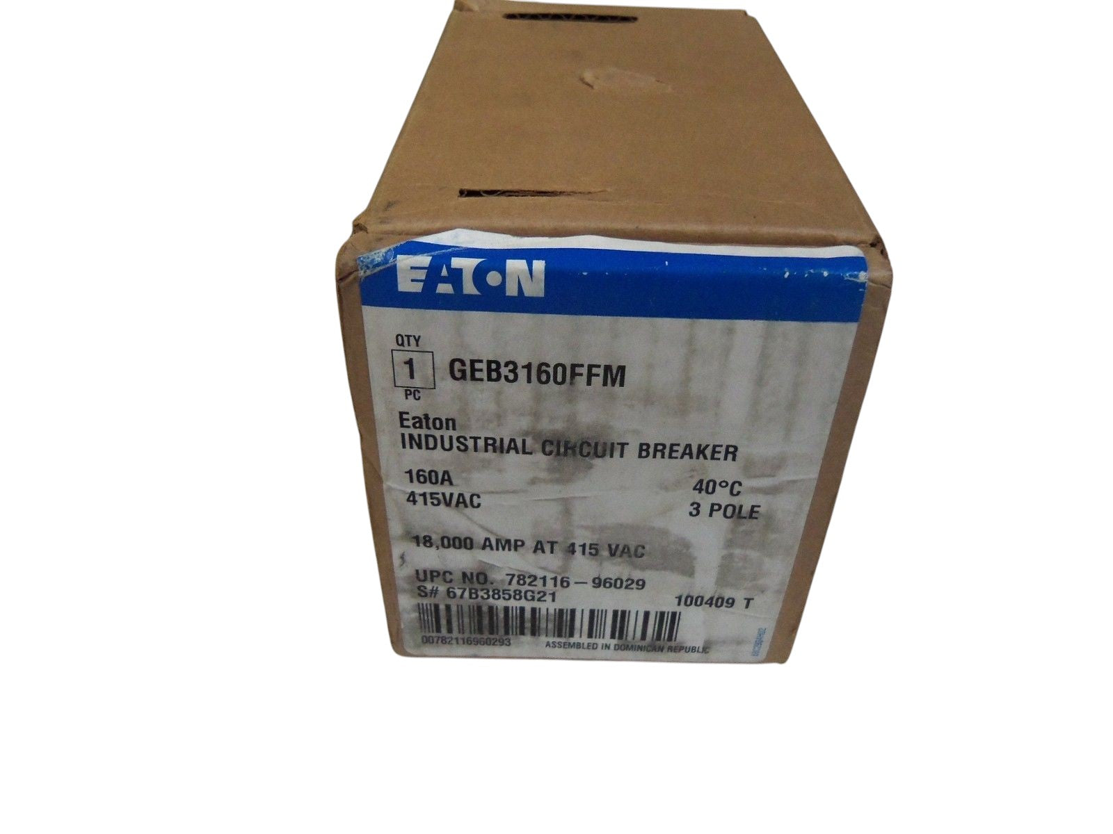 EATON CIRCUIT-BREAKER GEB3160FFM NSMP