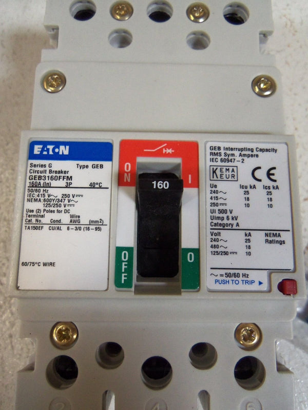 EATON CIRCUIT-BREAKER GEB3160FFM NSMP
