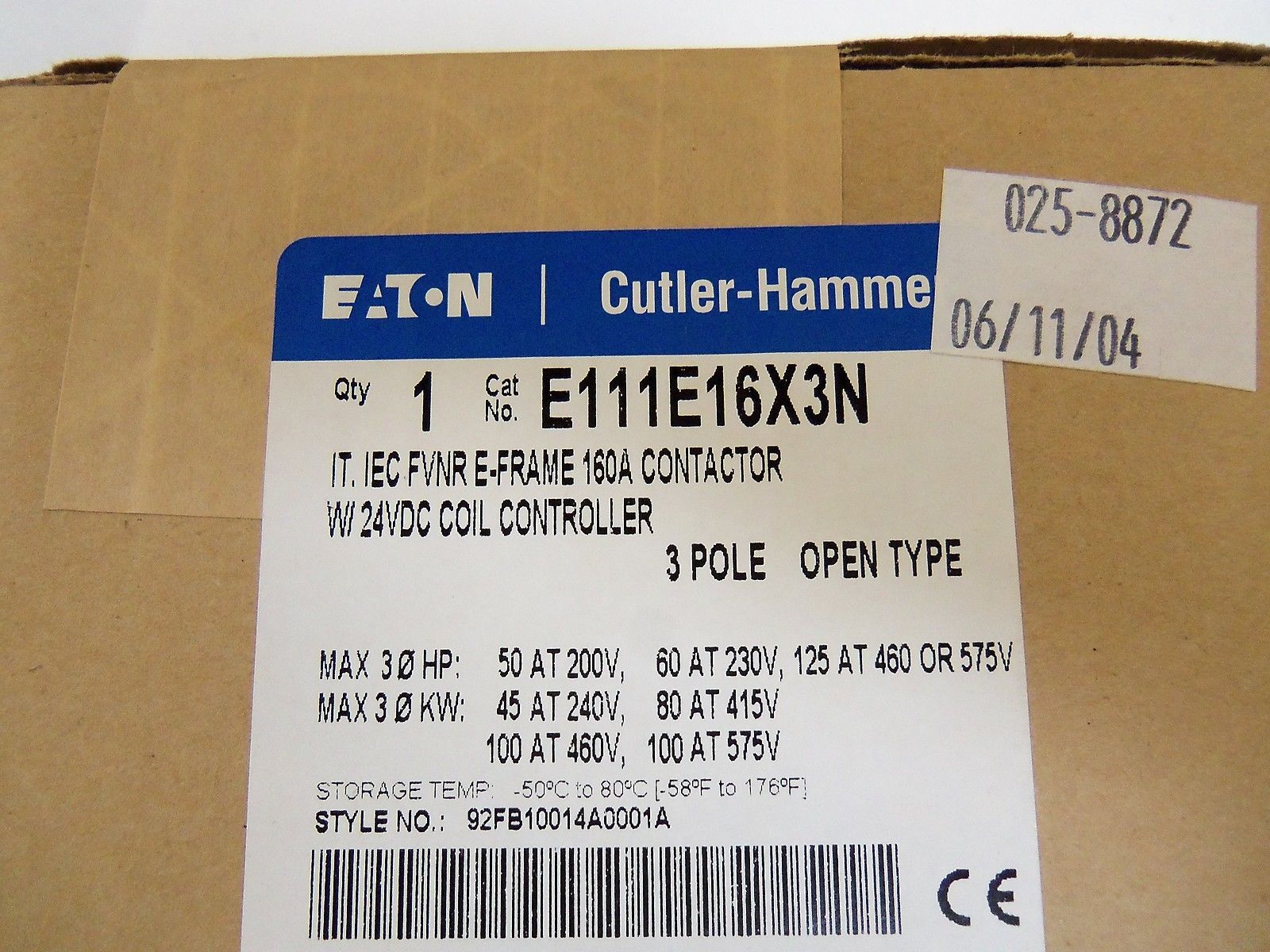 EATON E111E16X3N COIL CONTROLLER *SEALED*