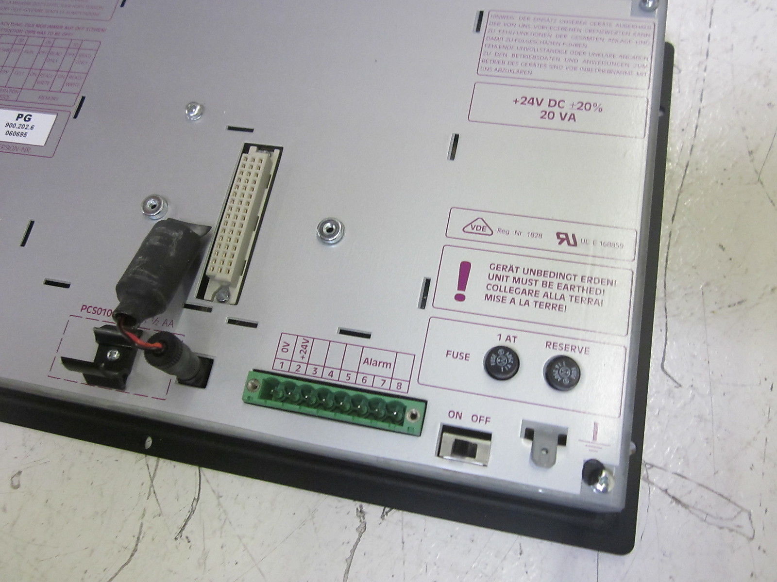 EBERHARD PCS9000 OPERATOR PANEL(AS PICTURED) UNMP