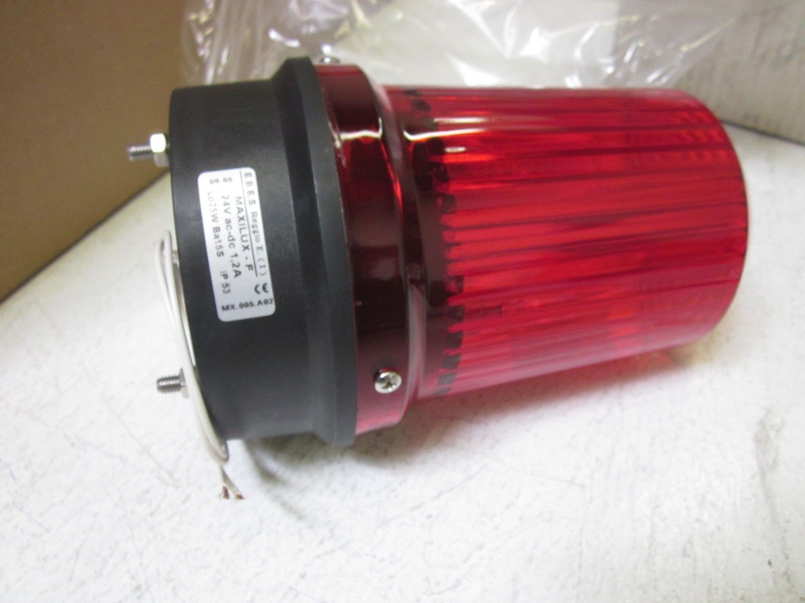 E.B.E.S REGGIO MAXILUX-F 24V 25W RED UNMP