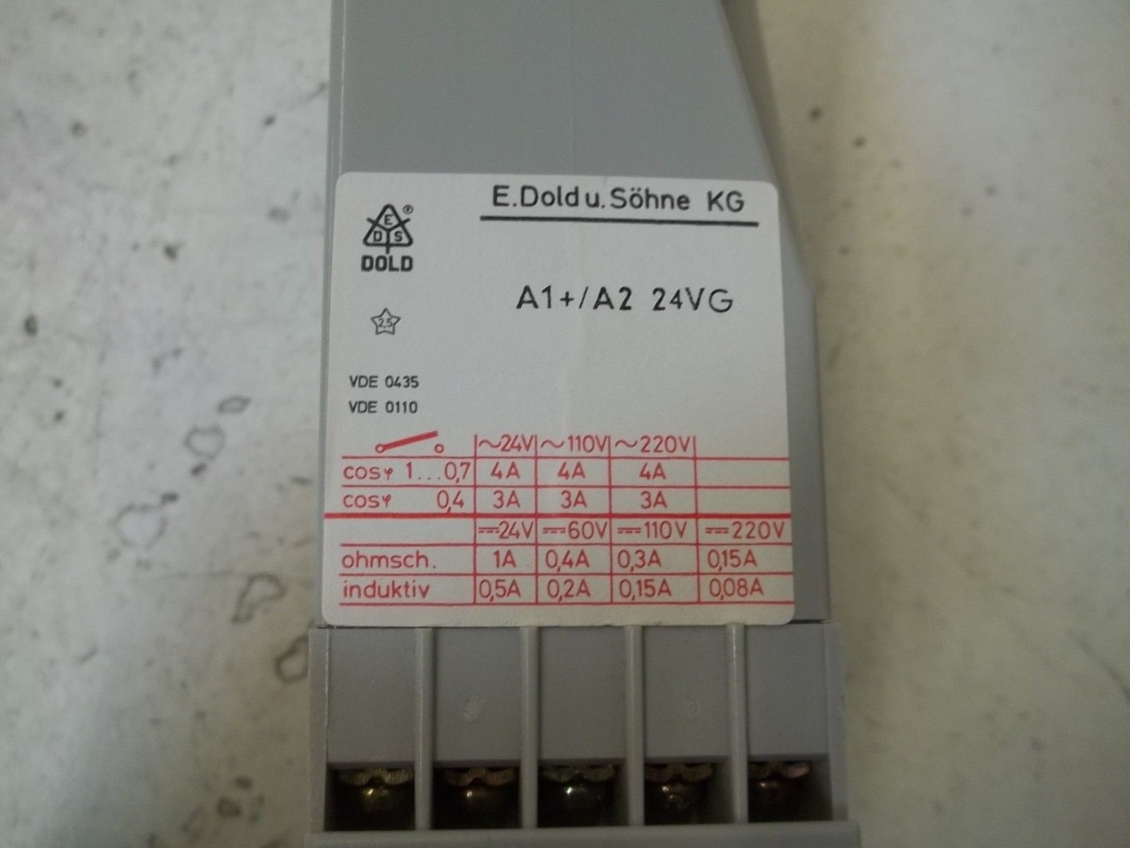 E.DOLD & SOHNE KG AI954N.0082 24VG 0,5-10S NSMP