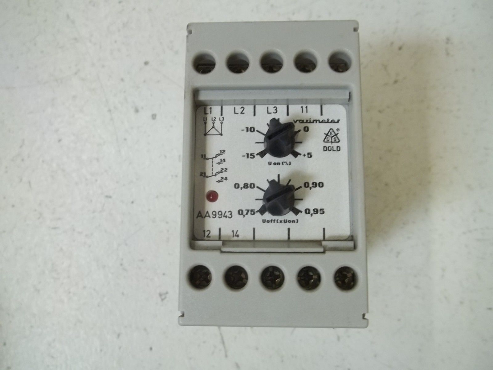 E.DOLD U. SOHNE K.G. AA9943.11/001 TIME DELAY RELAY MULIT-RANGE 500V UNMP