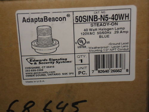 EDWARDS 50SINB-N5-40WH *NEW IN BOX*